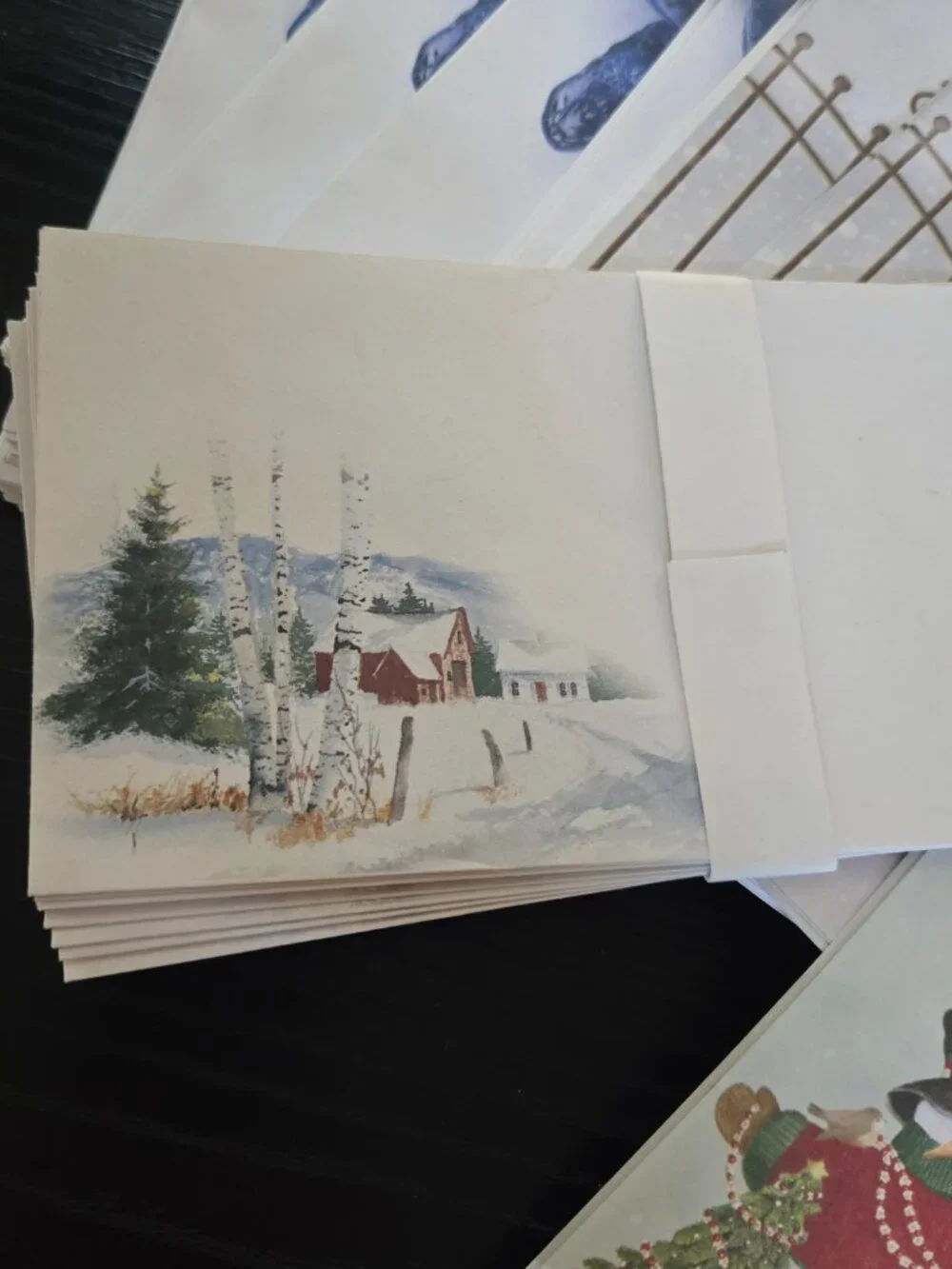 Large lot of Xmas themed large mailing envelopes and paper
